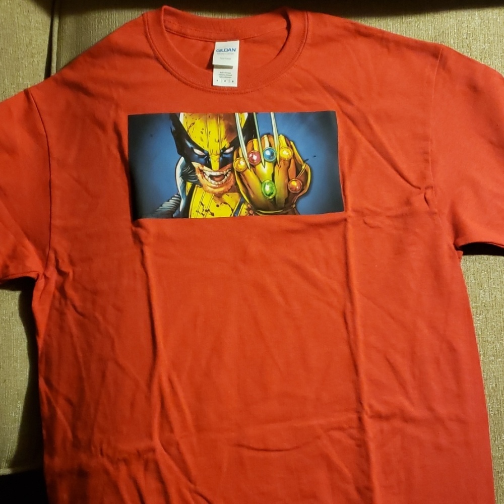 Custom Wolverine Infinity Gauntlet tshirt